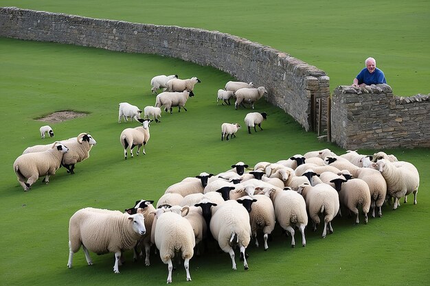 Photo david herded the sheep