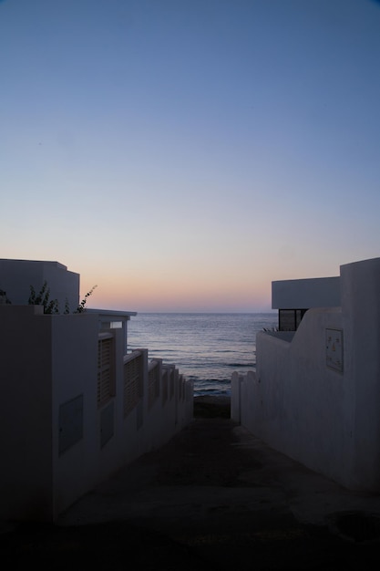 Dawn on a beach in Miami beach