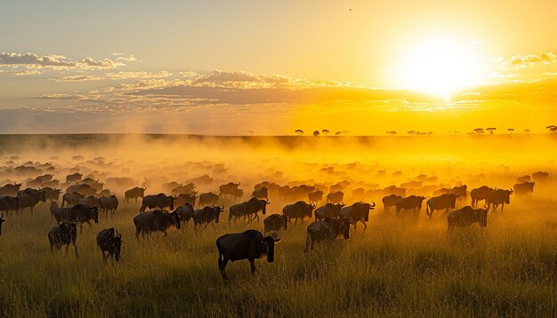 A dawn landscape photoshoot in a national park