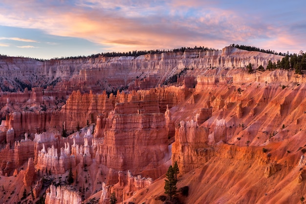 Dawn Light Illuminating Bryce Canyon