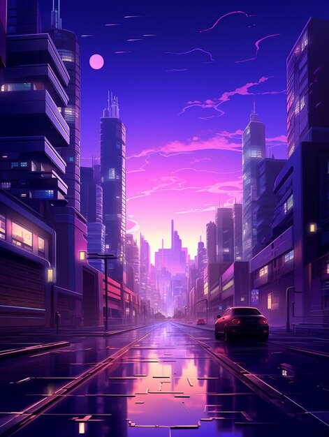 Dawn Of The Neon Age Illuminating Urban Existence Ai Generated