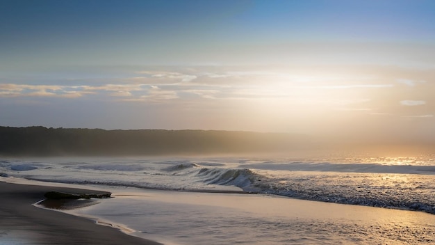 Dawning Tranquility on Coastal Shores