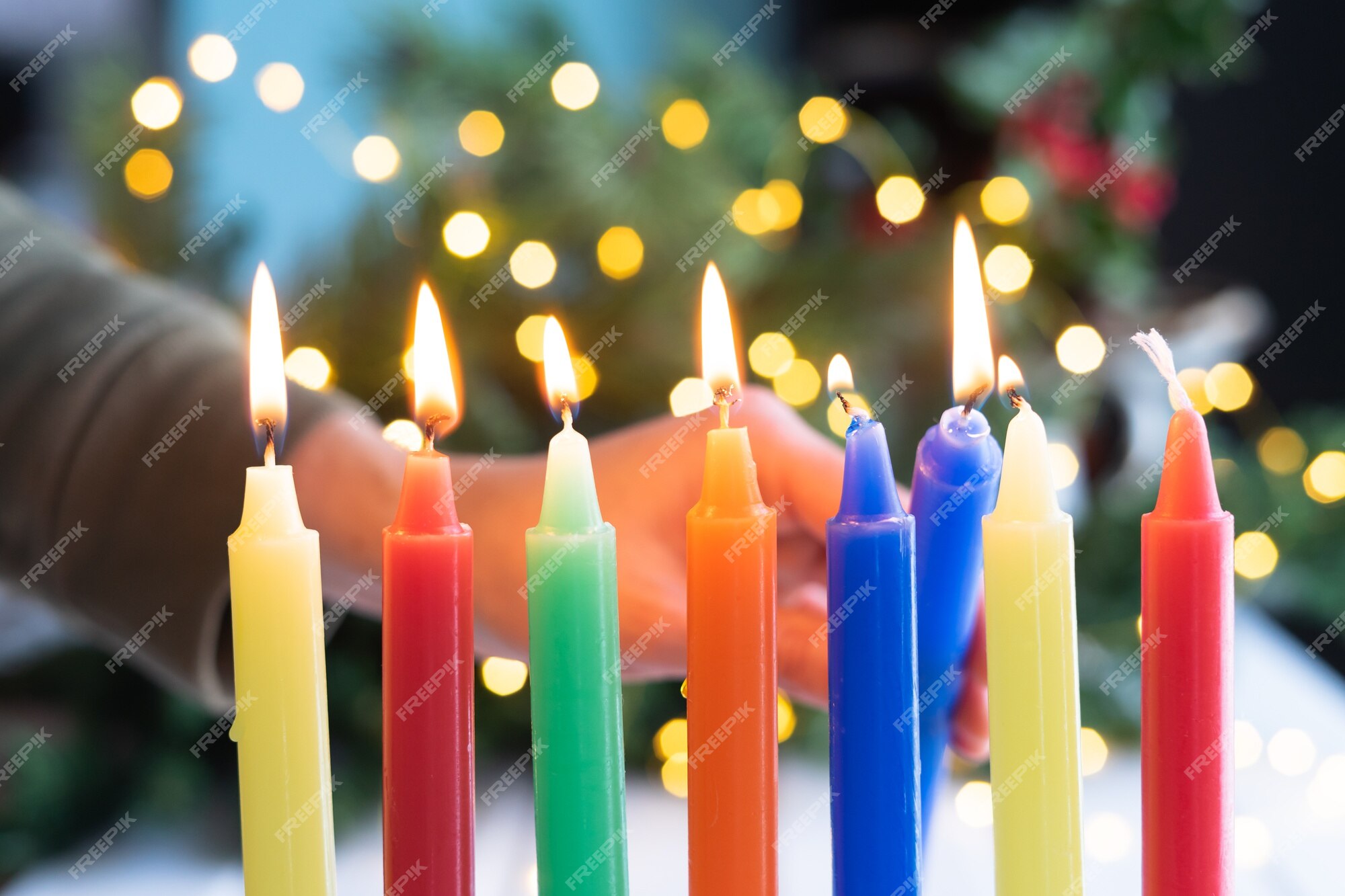 Premium Photo | Day of the candles. celebration. beginning of the colombian  christmas tradition.