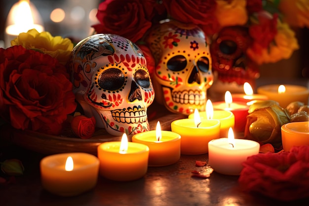 Day of the Dead Carnival Party Festive Celebration