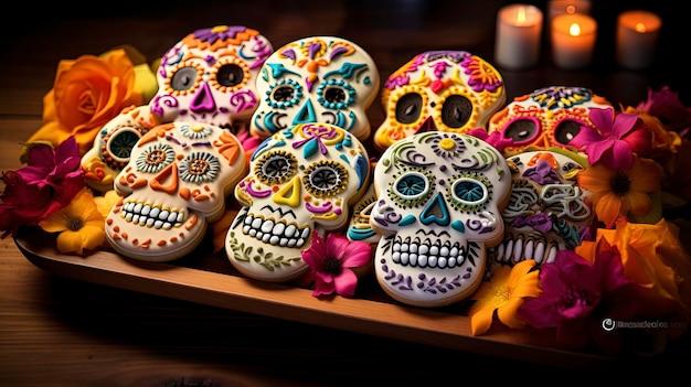 Day of the Dead Cookies Celebrate El Dia de Muertos with Tasty Skull Treats