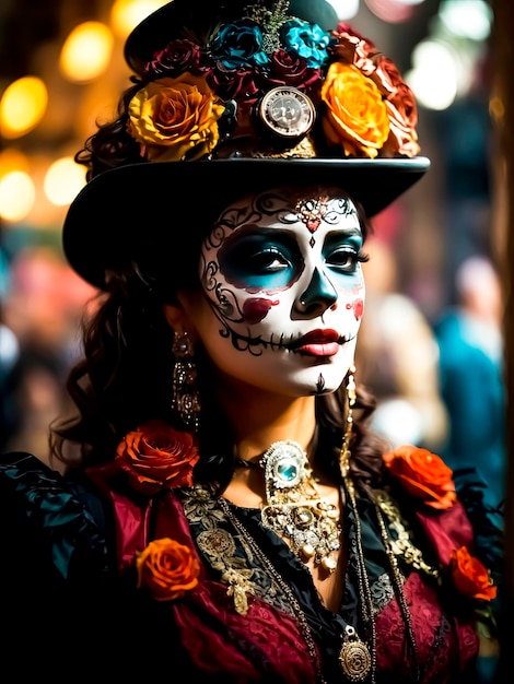 Day of the Dead detailed fantasy Catrina