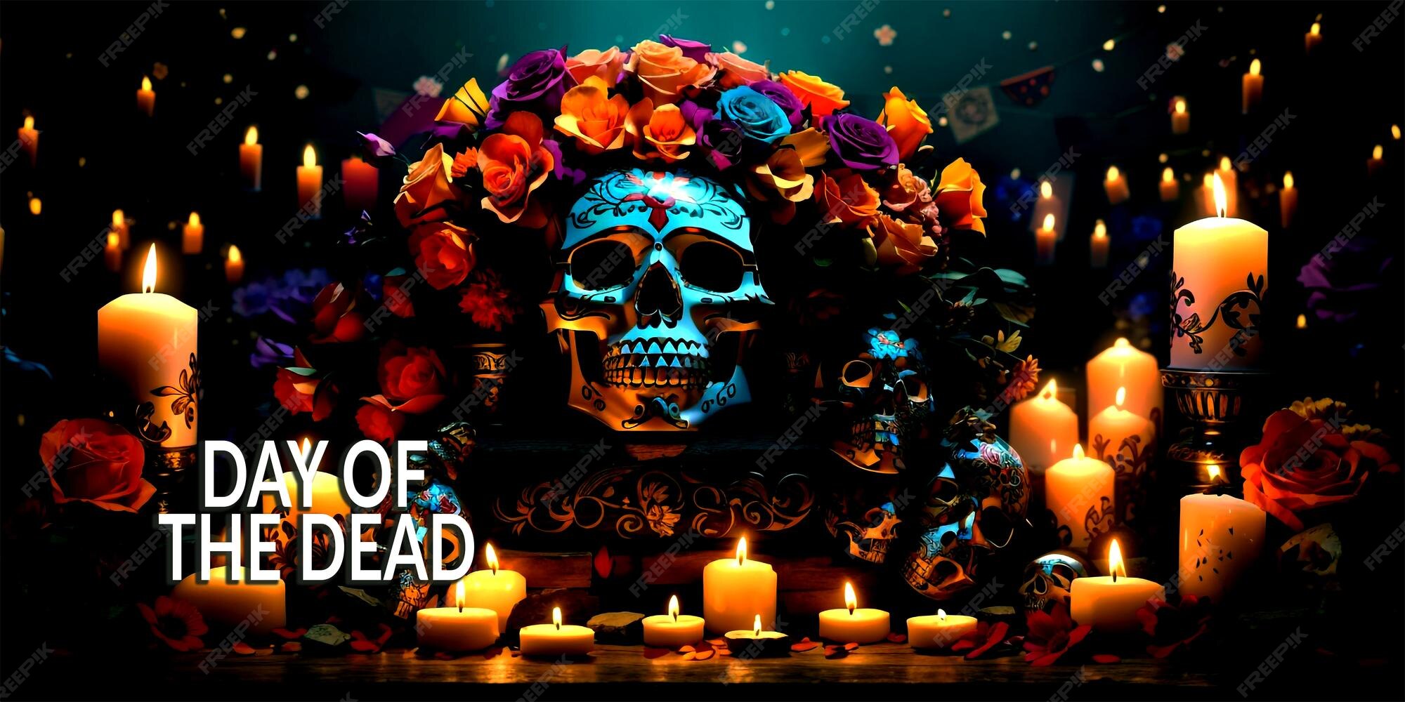 Premium AI Image Day of the dead dia de los muertos mexican holiday