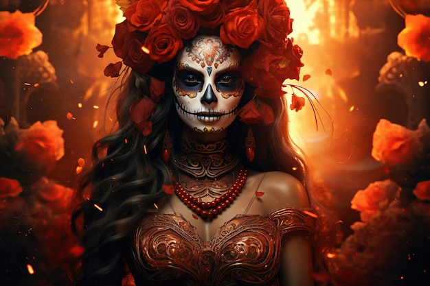 Day of the dead face