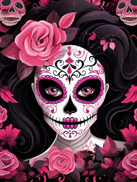 day of the dead female ilustrator