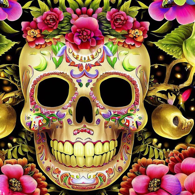 Day of the dead illustration