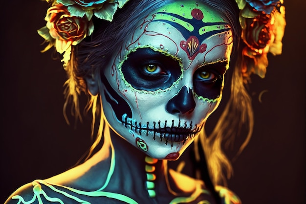 Day of the dead makeup