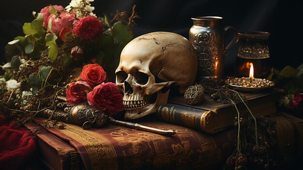 Day of the Dead Memento Mori Still Life