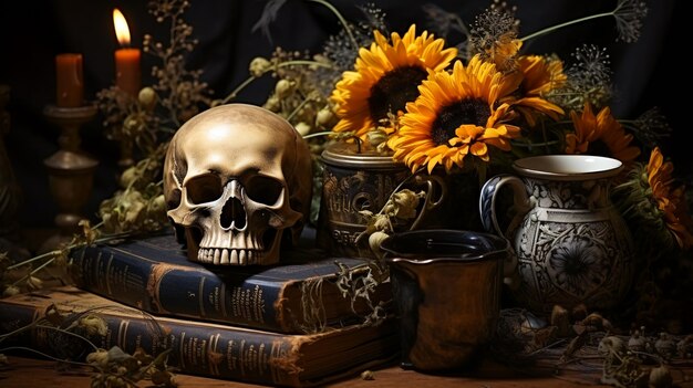 Day of the Dead Memento Mori Still Life