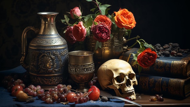 Day of the Dead Memento Mori Still Life