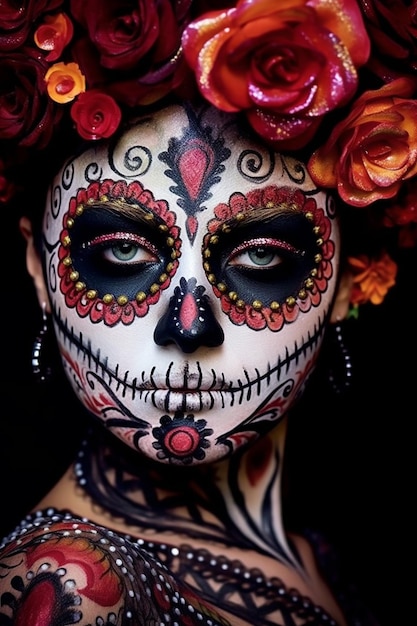 Day of the dead Mexico Generative ai