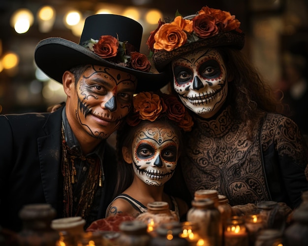 День мертвых в Мексике Хэллоуин Латинское семейное празднование