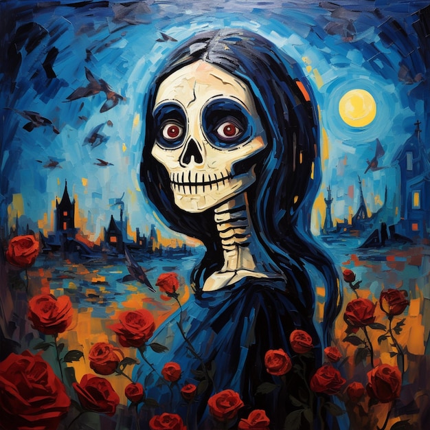 Day of the dead painting