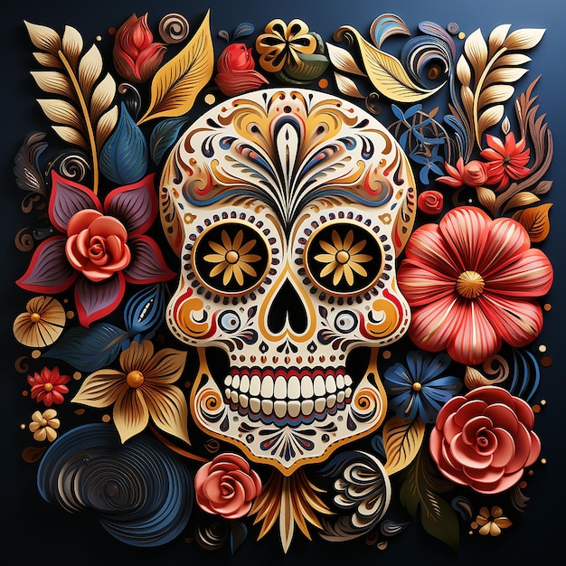 Day of the Dead pattern