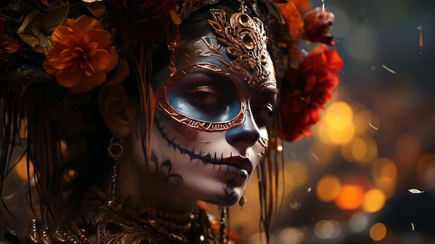 Day of the Dead remembering the departed 1th november Generative AI