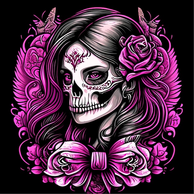 Day of the Dead skull female