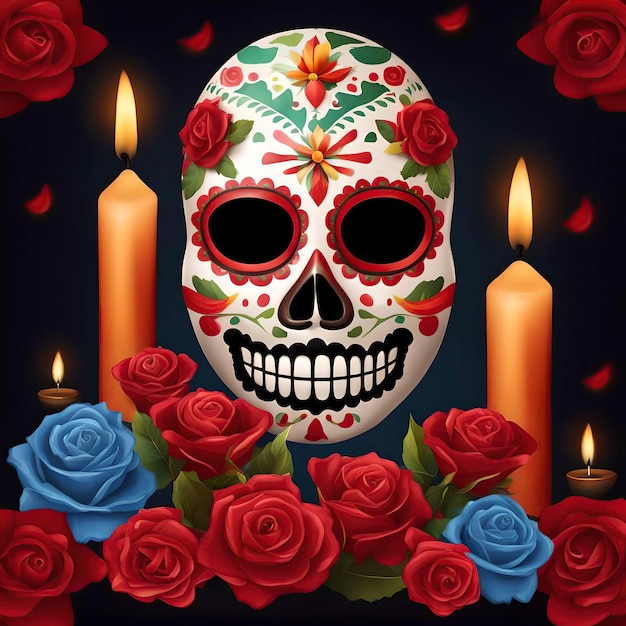 day of the dead skull mexican culture