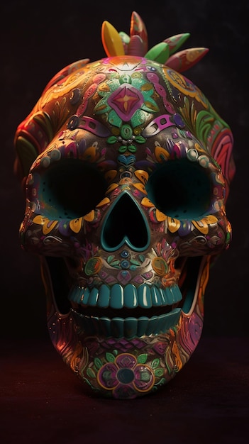 Day of the dead skull wallpapers