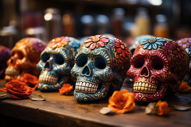 Day of the Dead Sugar Skull Collection 3d High quality photo