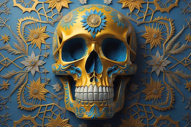 죽은 사탕 두개골의 날 - 멕시코 사탕 두뇌