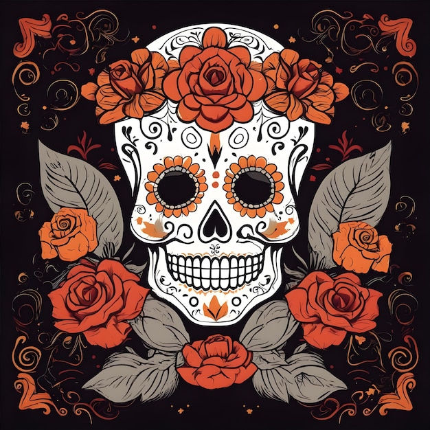 Day of the dead t shirt design