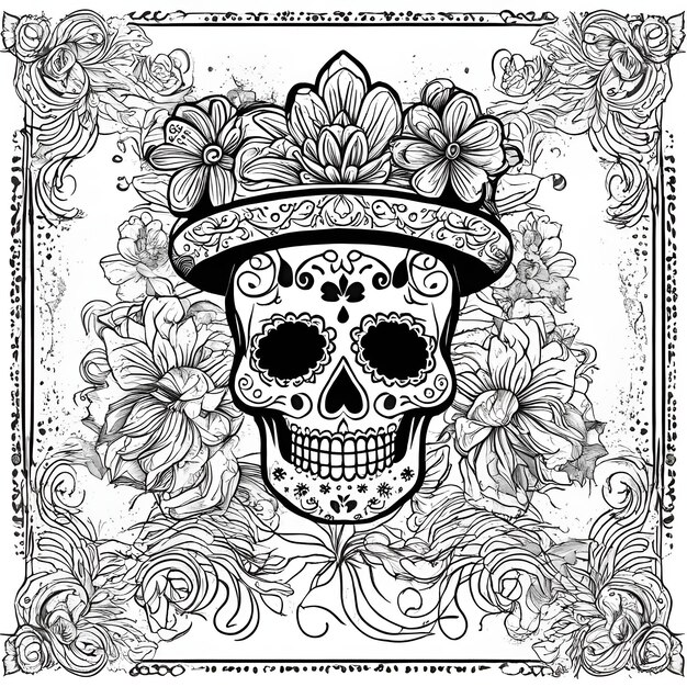 Day of the dead t shirt design