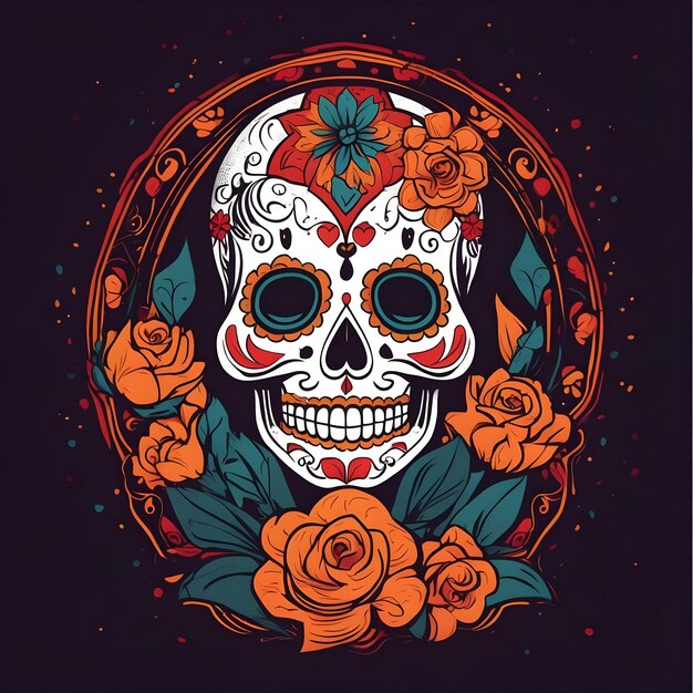 Day of the dead t shirt design