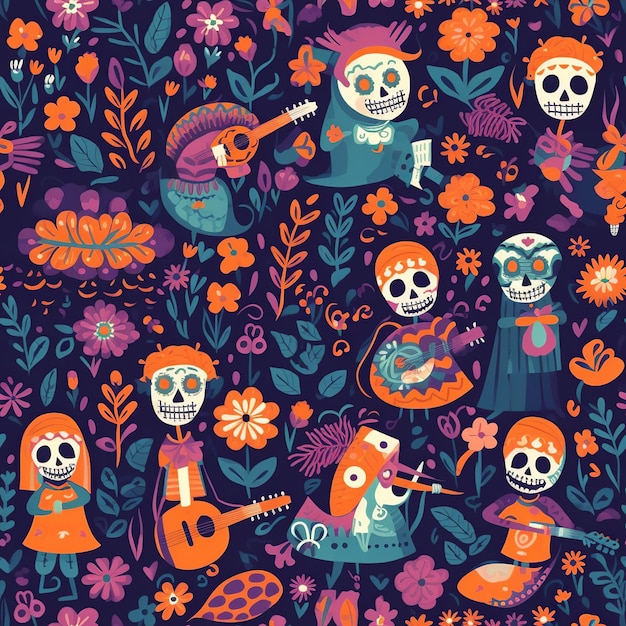 Day of the dead wallpaper