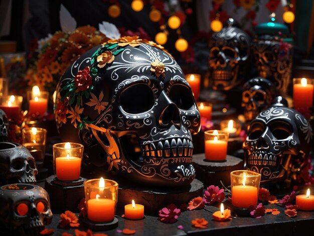 day of death Celebrated in Mexico and by Mexican communities