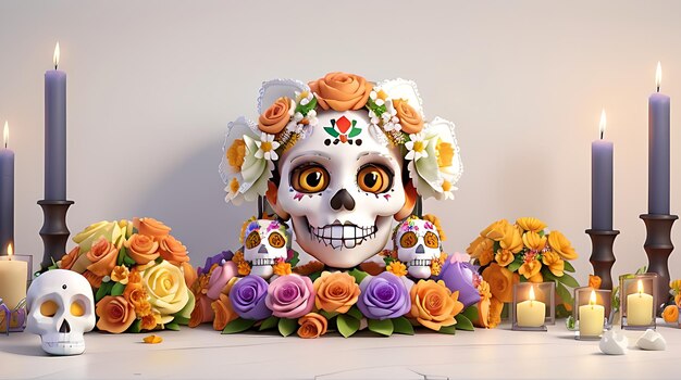 사진 '죽은 자의 날' (day of the dead), '죽은자들의 날' (día de los muertos), '멕시코의 할로윈' (halloween)