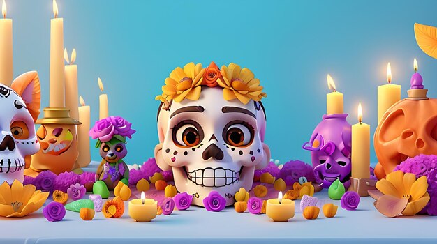 사진 '죽은 자의 날' (day of the dead), '죽은자들의 날' (día de los muertos), '멕시코의 할로윈' (halloween)