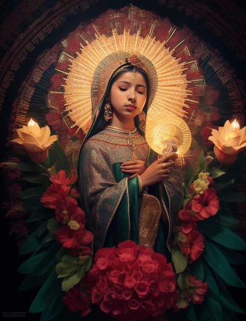 Foto giorno della vergine di guadalupe