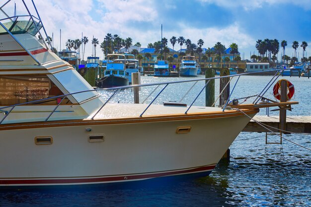 Daytona Beach in Florida marina boats USA