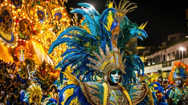 The dazzling and colorful Rio carnival scenery wallpaper