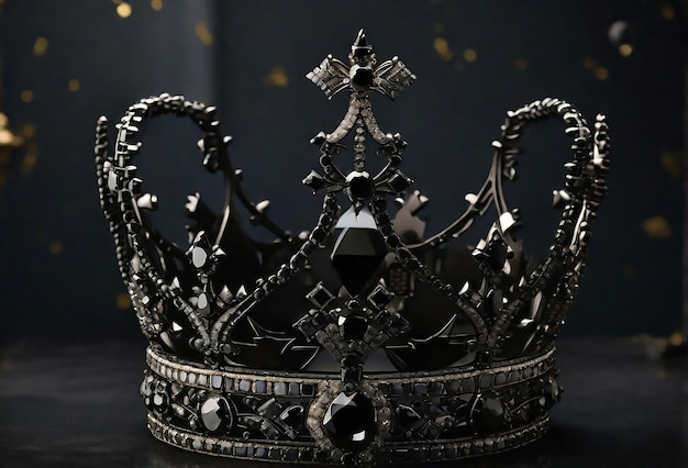 Photo a dazzling crown made of pure red diamonds fit for a king or queen ai generated