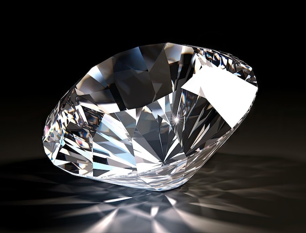 Dazzling diamond on background created with Generative Al technology