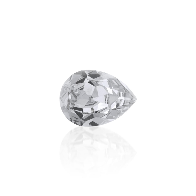 Dazzling diamonds on a white background