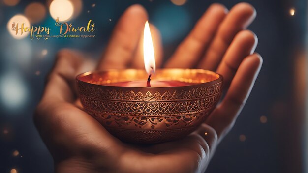 Dazzling Diwali and Vibrant Navratri Exquisite Greeting Background to Illuminate Your Festivities