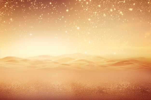 Dazzling dreamscape gold background photo