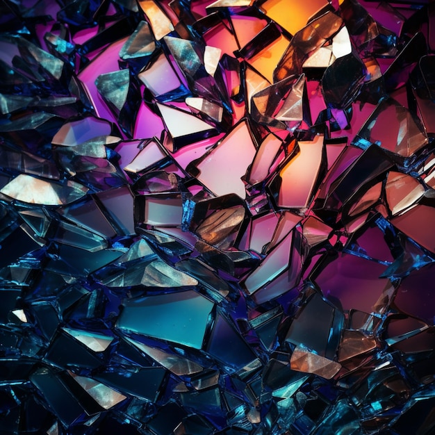 Photo dazzling gemstone array generated by ai