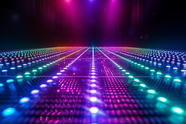 Dazzling Glow of a Light Up Dance Floor