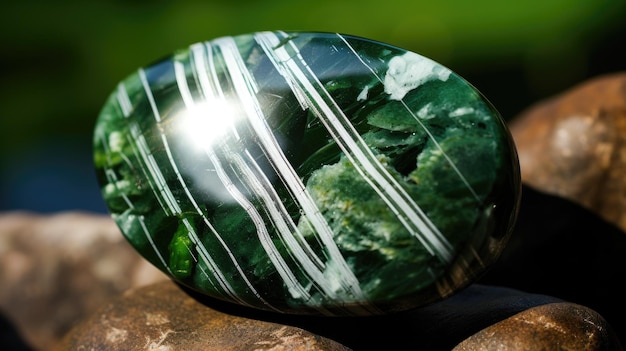 Dazzling Seraphinite Gemstone