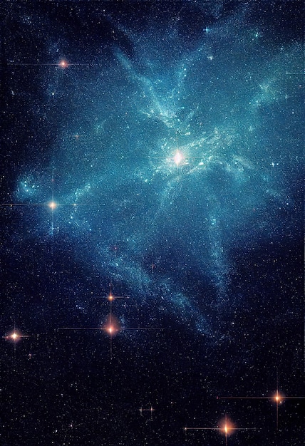 Dazzling starry sky cosmic starry sky background material Generative AI Content by Midjourney