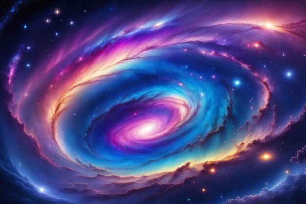 Dazzling varied galaxy background