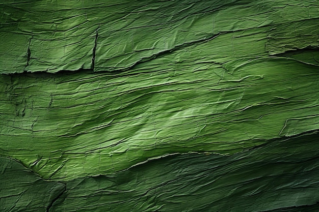 Foto de aardse charme verkennen een boeiende groene schorsstructuur