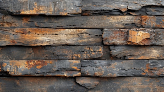 De achtergrond is gemaakt van rechthoekige houten platen de textuur van houten stenen